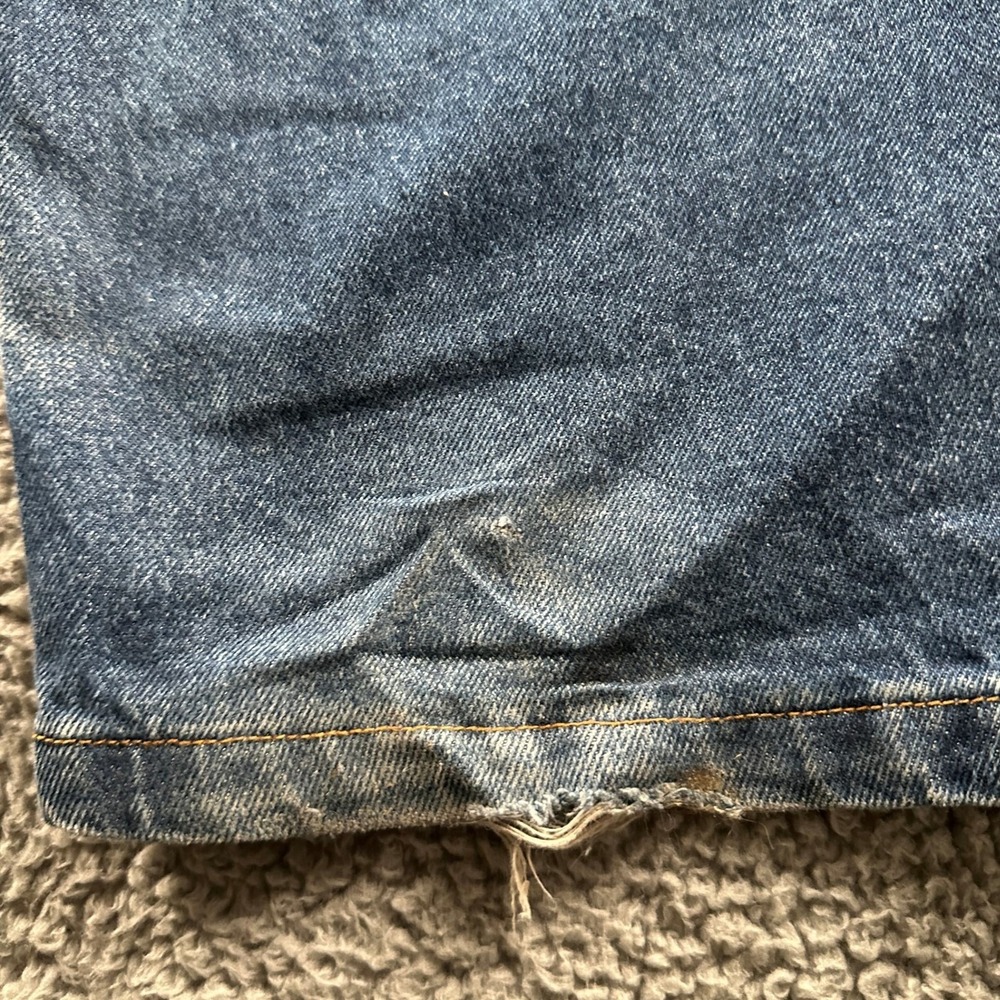Polar Skate Co Jeans Mens 36x34 Baggy Leg Relaxed Fit Blue Distressed Skater - Picture 12 of 16
